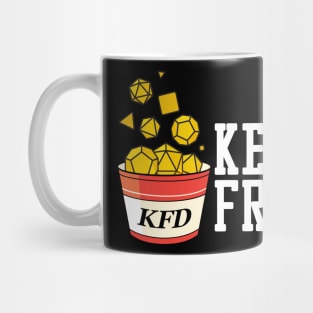 KFD Bucket with White Text Mug